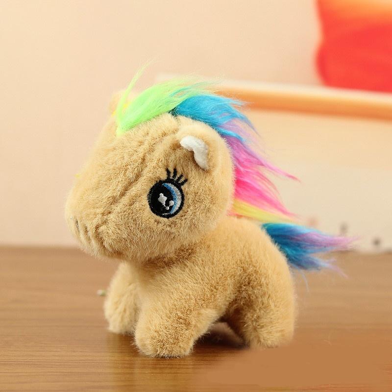 1Pc Cute Plush Toy For Girls Keychain Pendant Couple Gift Boutique Pony Decor Festival Gift Kid Gift