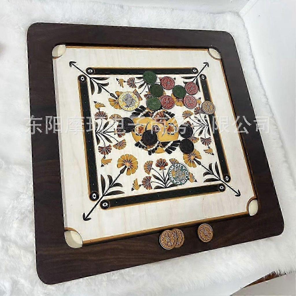 Carrom Board Set Premium Board Game Hardwood Edges for All Players Beginners
