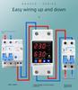 Adjustable Intelligent Dual Display Self-Resetting Voltage/Current Limiter Switch (40A/63A/80A)