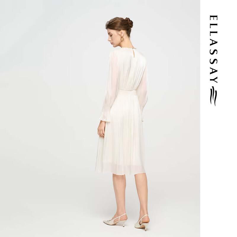 ELLASSAY Women's French Flowy V-Neck Dress