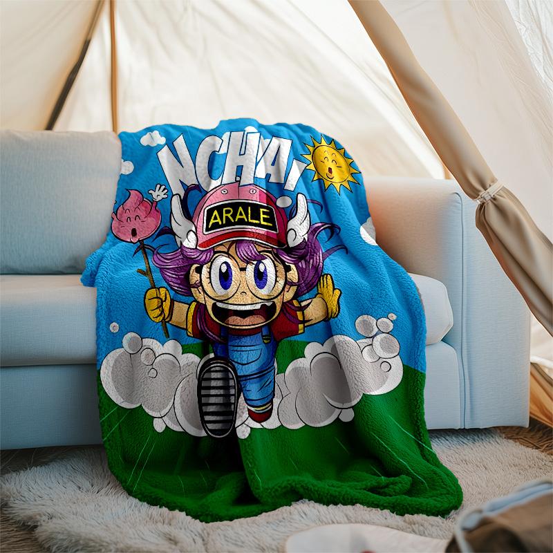 Arale Norimaki1 printed throw blanket—lightweight,soft,warm;versatile blanket for all seasons—perfect as &air-conditioning throw,nap blanket
