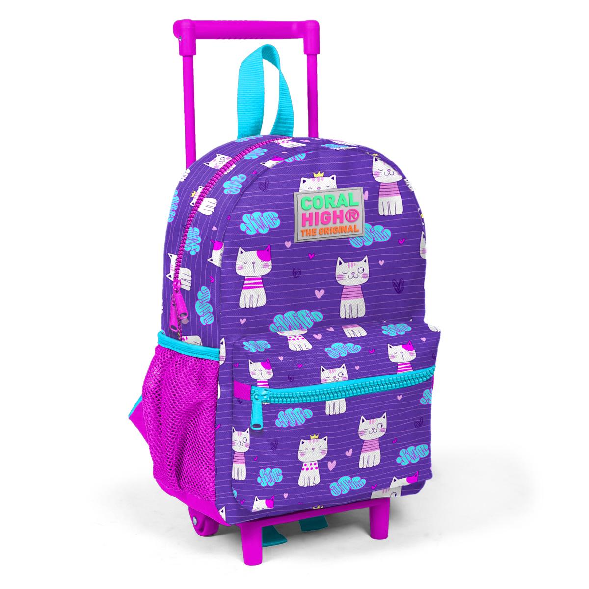

Рюкзак Small Nest Squeegee Purple Pink Cat с двумя отделениями 24002