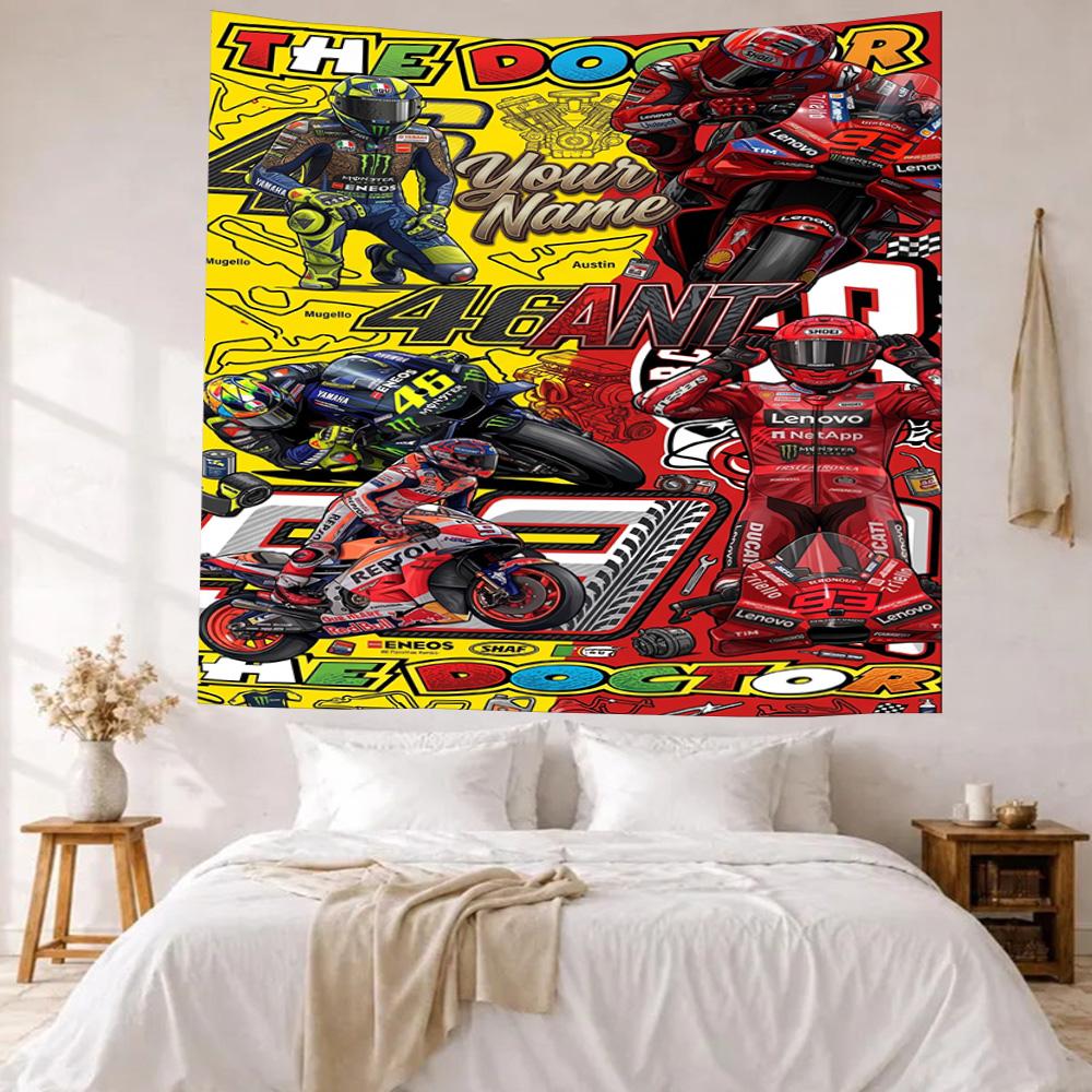 Jorge Lorenzo Custom Your Name Wall Decor Tapestry Art For Pet Memorial Birthdaywedding Party Backdrop Family Gift