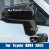 For Toyota RAV4 XA60 2026 2027 Sport Cow Horn Style Rearview Mirror Cover Anti-Scratch Exterior Modification Trim Accessories