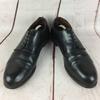 80s Vintage Rare LOTTO CONCEPT All Leather Punch Cap Toe 46 28.5-29.5 Black Dress Shoes Business(USED)