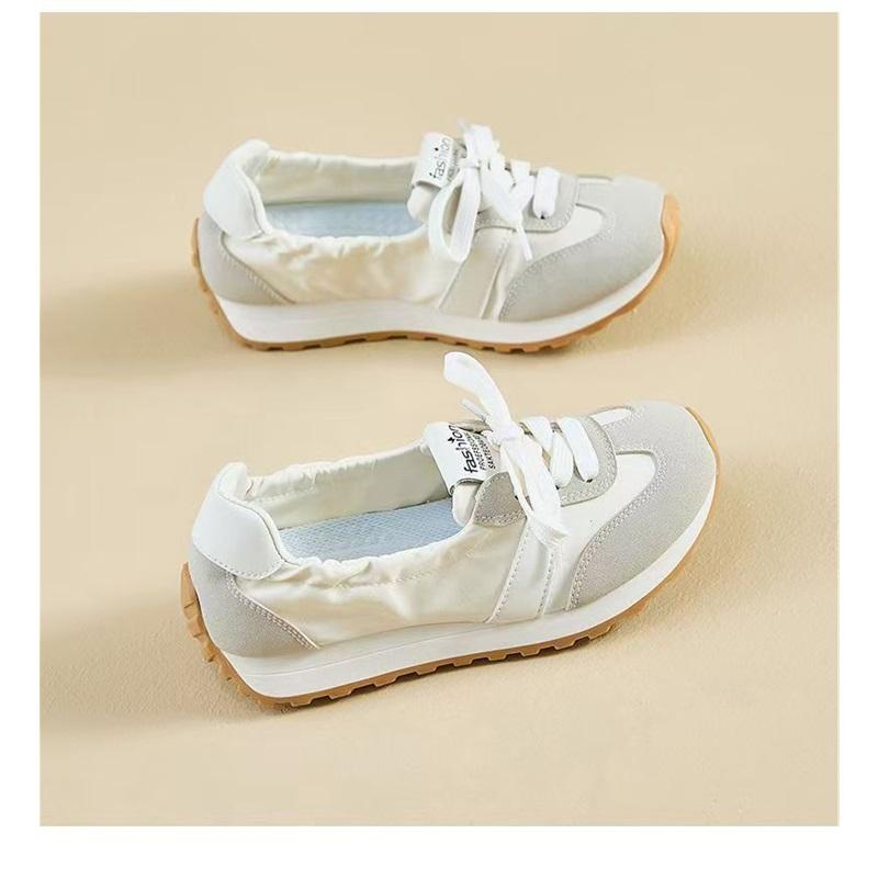 Women's Casual Shoes Summer New Style Flat Bottomed All Match Lightweight White Shoes Shallow Mouth Breathable And Comfortable Women's Shoes