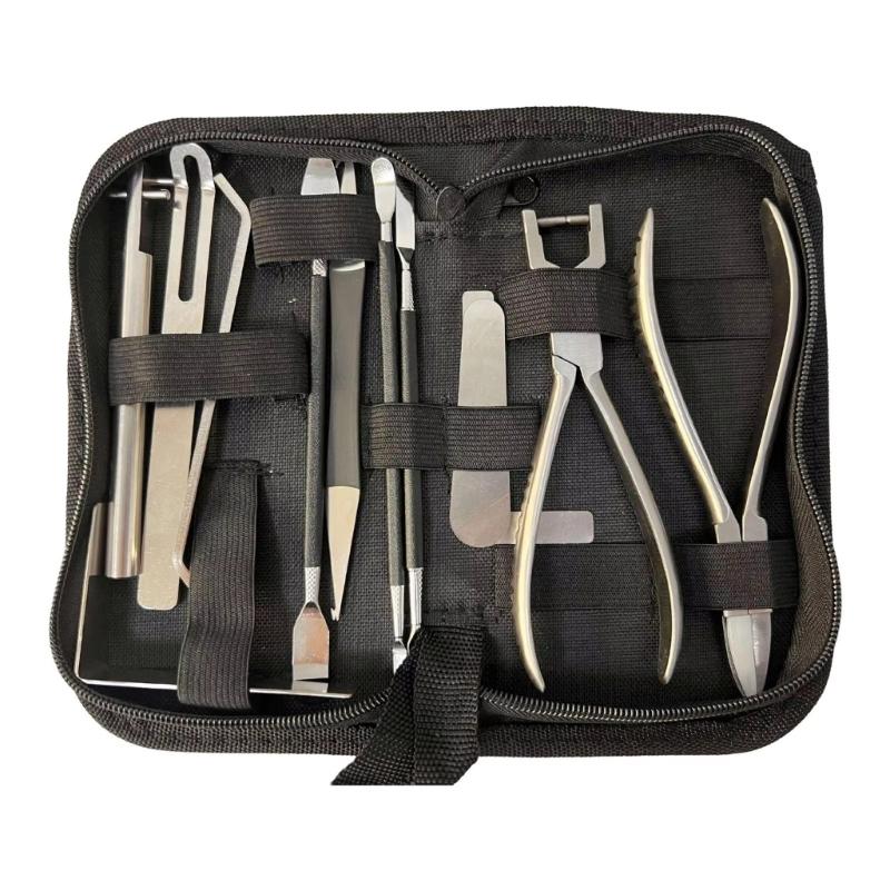 Multifunctional Sax Repair Tool Saxophone Maintenance Wrench and Spring Pliers Instrument Repair Set for Woodwinds 1