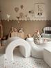 Foam playground with pool 90x30 Boucle White 200 balls: white, light mint, light pink, beige