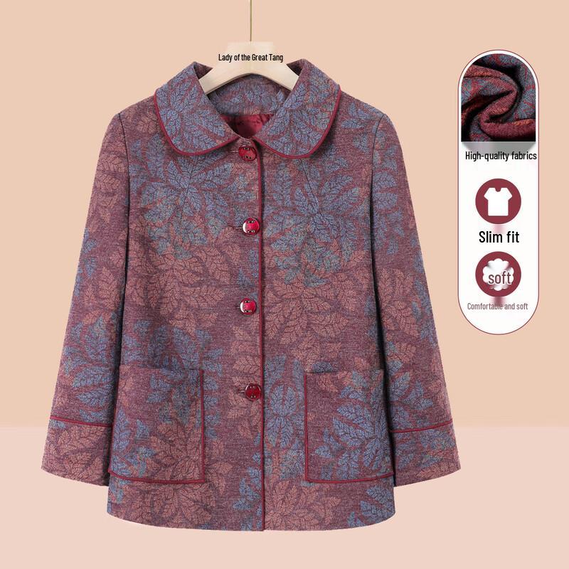 

Datang Madam Mid-Aged Women s Loose Casual Jacket 4XL