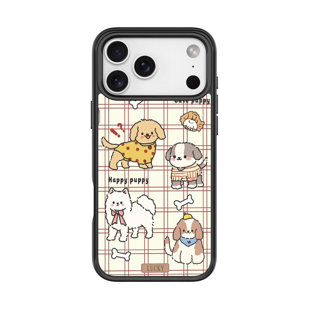 Applicable To Apple 17Pro Mobile Phone Case, Advanced Sense 16 Replaceable Back Plate 15promax Magnetic Mobile Phone Case, Puppy Dog.