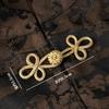 5pcs Chinese Frog Clasp,Gold Thread Ornament for Dress, Sweater, Hair Clip, Shoe Decoration, Costume Accessory