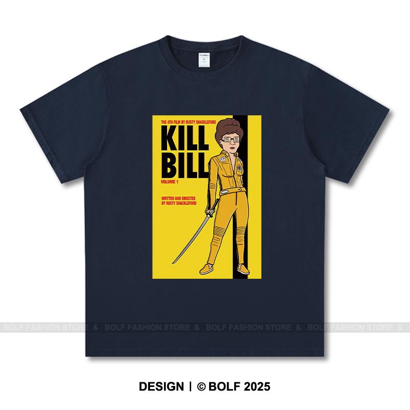 

Жіноча футболка з принтом Kill Bill 100% бавовна Оверсайз Футболки з кінографікою для чоловіків Літні топи Культовий фільм Вуличний одяг S