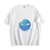 Sassy Blue Emoji Salute T-Shirt - Confident & Edgy Design Unisex Tee