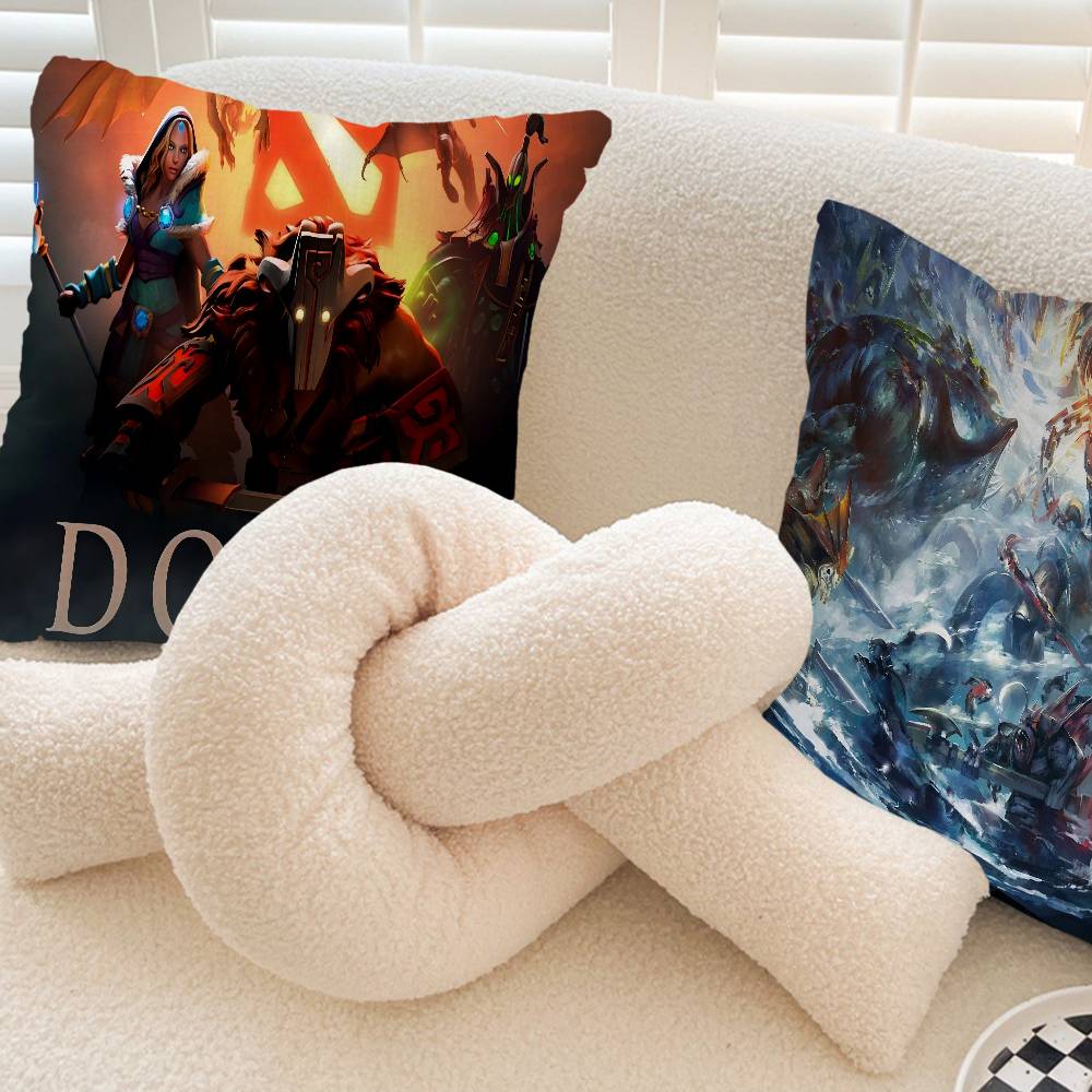 D-Dota 2 Game Pillow Gift Home Office Decoration Bedroom Sofa Car Cushion Cover Case 45x45