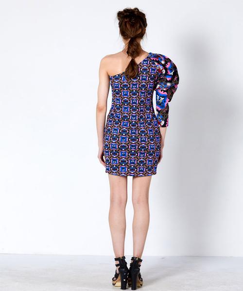 Greedius Earthmetric Print Dress