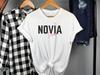 Novia Team Shirt: Bilingual Bride Squad Tee, Wedding Party Gift