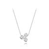 [Stonehenge]] Love Duet Silver Necklace Sa25A85F