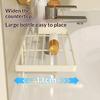 No Drill Iron Mesh Storage Rack Rust Resistant Multifunctional Bathroom Organizer for Sink Kitchen Garage Wall