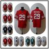 Mens American Football Jersey T-Shirt With Embroidered Mesh Design Eagles Patriots 49ers Cowboys Fans