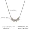 Trendy New Arrival 18K Gold Plated Stainless Steel Slideable Ball Necklace Link Chain Pendant Collarbone Necklace for Women