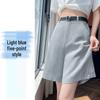High-Waisted Tencel Linen Wide-Leg Shorts - Casual A-line Summer Style for Women