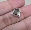 Smoky Quartz Sterling Silver Ring: Adjustable, Handmade Gemstone
