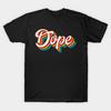 Men Black Print T-shirt Dope No-Cut Transfer Paper Print Cotton Tshirt