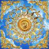 Tapete 3D Europäische Kirche Gold Blauer Himmel Weiße Wolke Deckentapete Stoff Gold Brillante Deckentapete