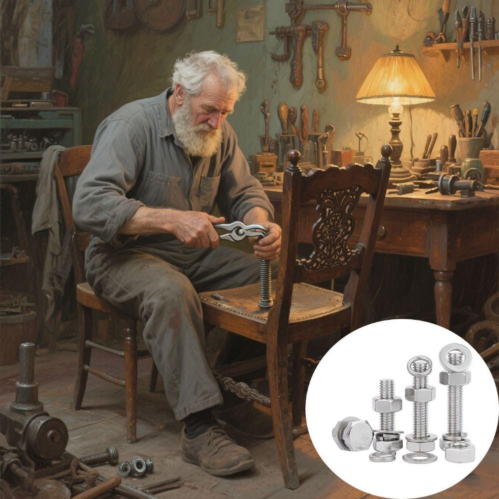 Spring Nut Hex Bolt Round Head Carriage Screw Truss Head 304 Stainless Steel Screw  Metal Working