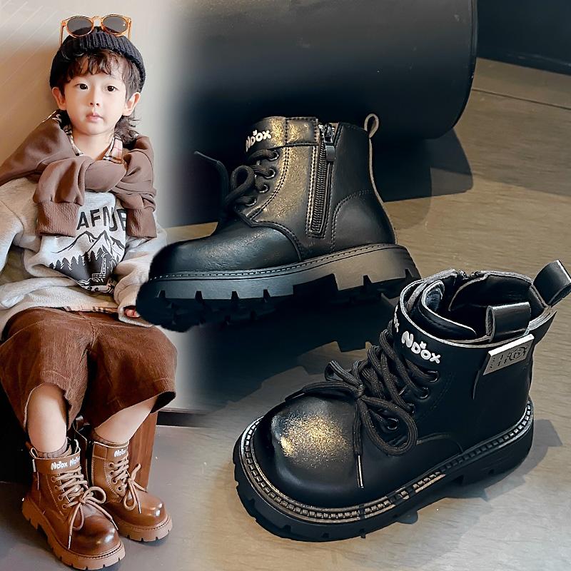 Autumn Winter Children's Boots High-quality Fashionable Boy's Boots Children's Boots Handsome British Style Ankle Boots