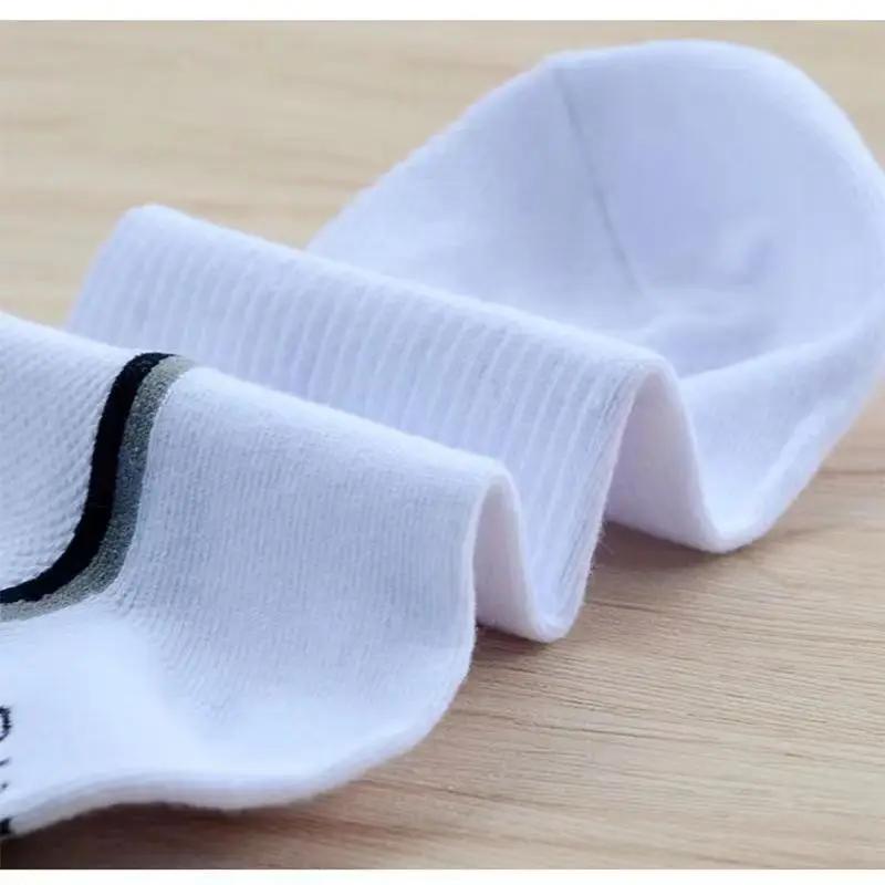 5 paia Calzini Sportivi da Uomo alla Moda, Calzini alla Caviglia Comodi Traspiranti in Cotone a Righe Assorbi Sudore