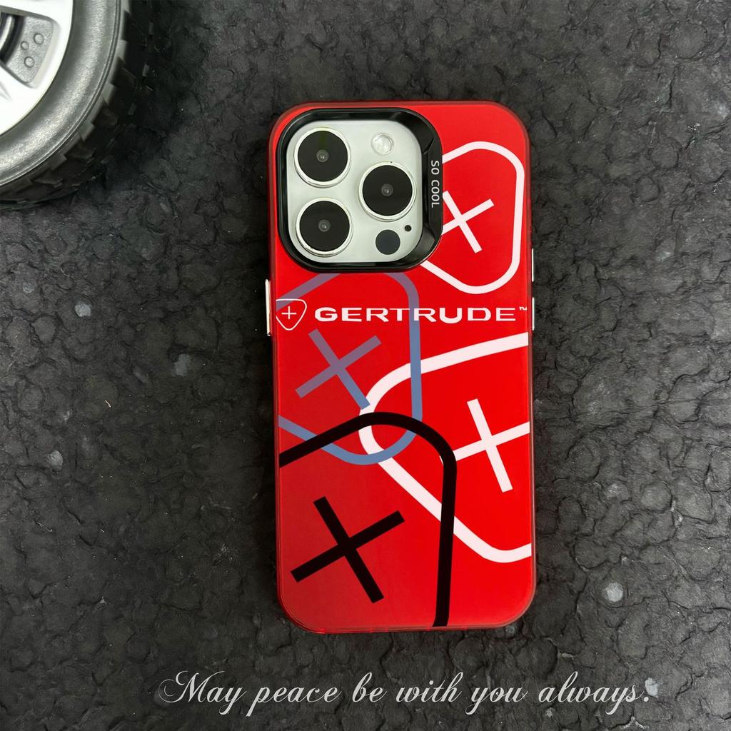 Trendy Designer PC Phone Case for iPhone 7 8 XR XS 11 12 13 14 Mini 15 16 Plus Pro Max-Coque Gertrude with Stylish Hulls