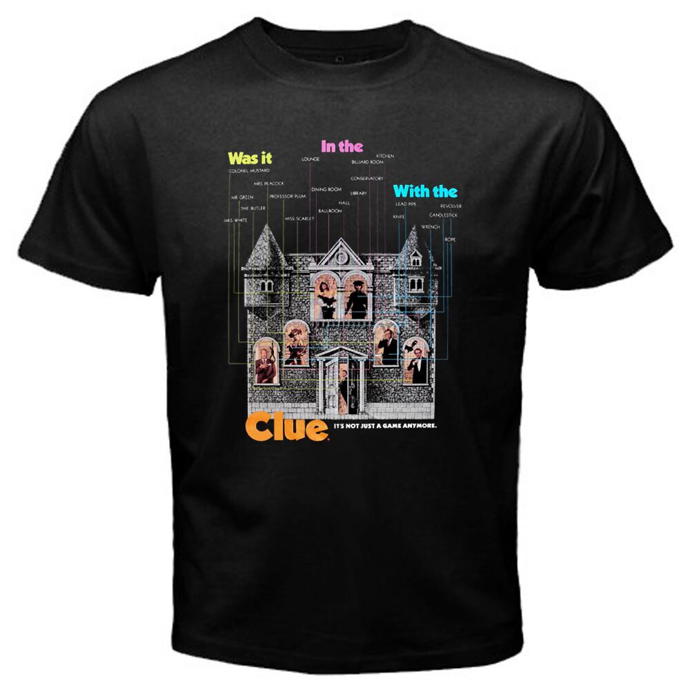 Clue Movie Crime Detective Men s Black Size S to 5XL XL