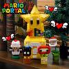 Super Mario Bros Building Blocks Yoshi Luigi Star Assembly Question Mark MOC 3D Model Mario Mini Brick Toy For Christmas Gift