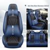 Premium Nappa Leather Car Seat Cushion, Stain-Resistant, Breathable, Full Coverage for All Seasons