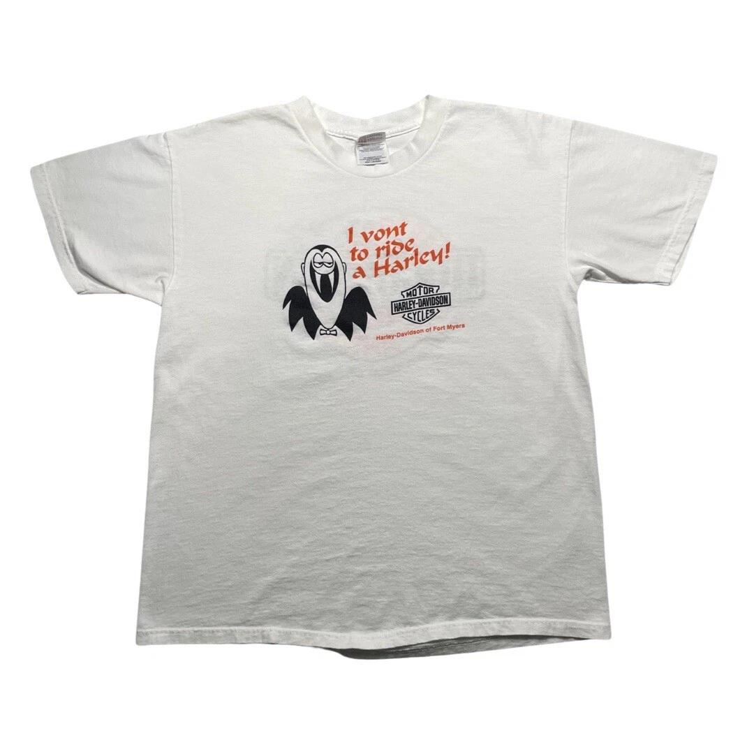 VTG Y2K Harley Hogoween Halloween Motorcycle T-Shirt Sz Lrg Men s 2000 XL