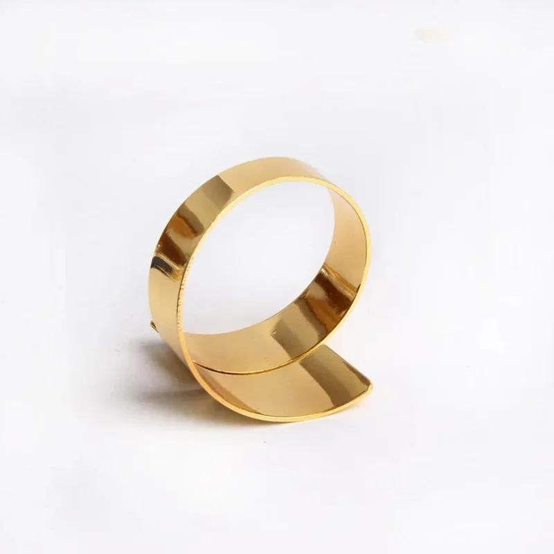 6Pc Alloy Metal Serving Napkins Wedding Ring Napkin For Table Decoration Servilletero Wedding Towel Rings Dinner Cloth Napkins
