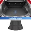 For Toyota BZ4X / Subaru Solterra 2025-2026 Car Trunk Mat TPE 3D Floor Mats Cargo Liner Trunk Backrest Pad Carpet Waterproof Mat