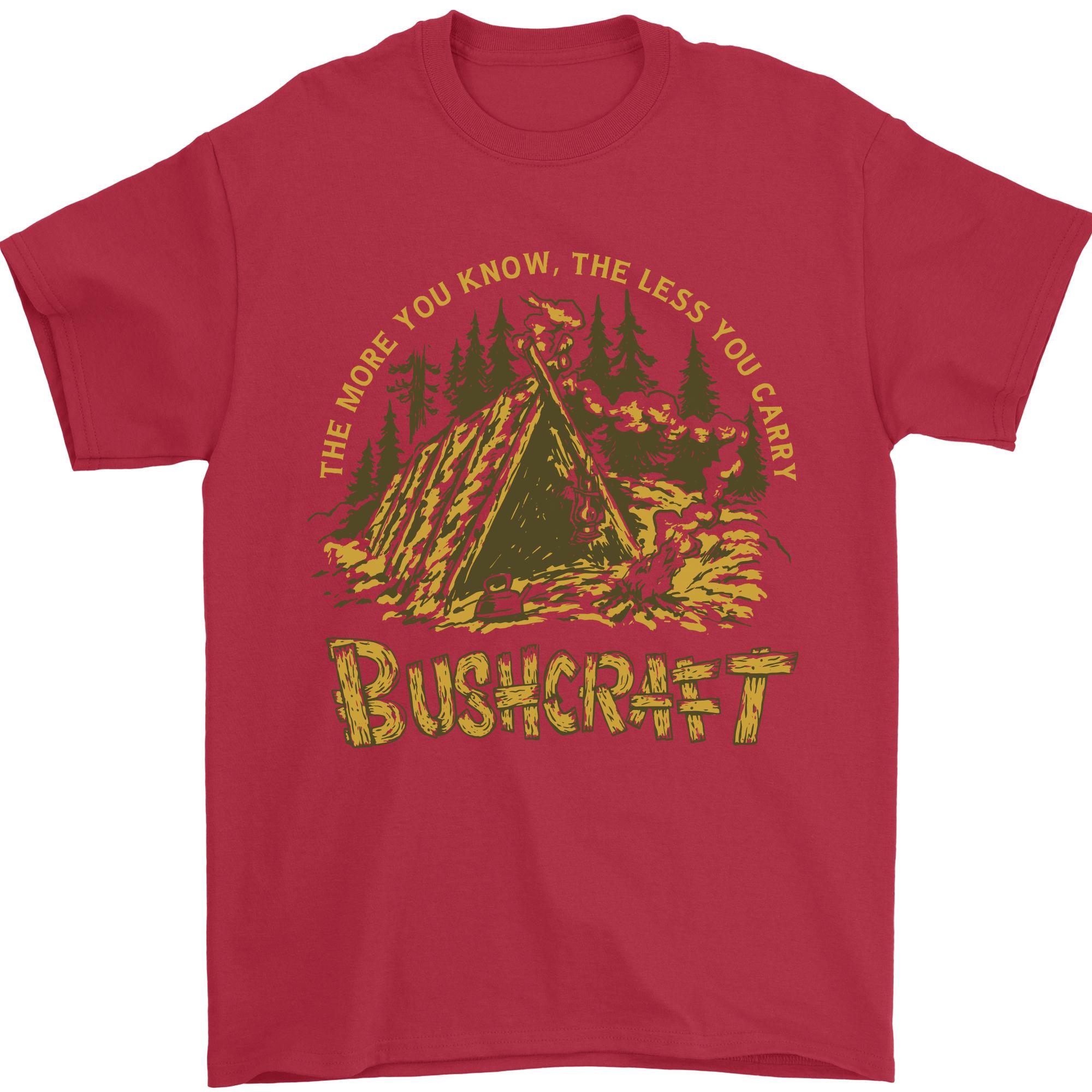 Bushcraft Funny Outdoor Pursuits Camping Scouts Unisexs TShirt 100 Cotton S