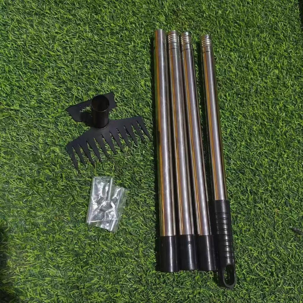 Dual-Use Detachable Weeding Rake for Gardens and Courtyards