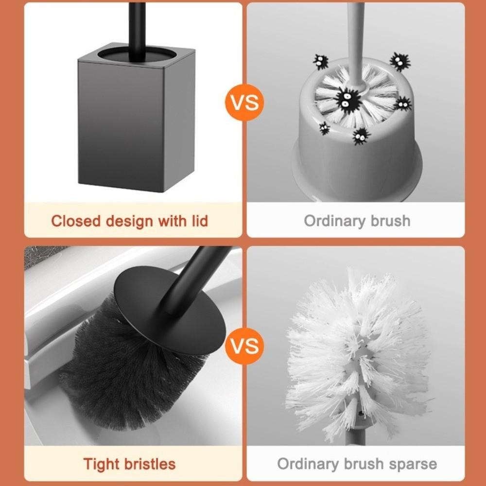 Removable Inner Cylinder Toilet Brush Set Splash-proof Cover Bathroom Cleaning Brush Household