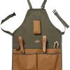 Waterproof Multi-Pocket Oxford Cloth Apron for Gardening & Pruning with Extended Leg Protection & Color Blocking Design