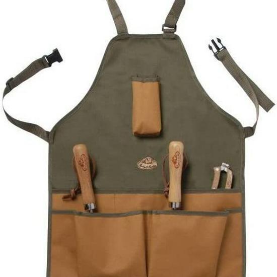 Waterproof Multi-Pocket Oxford Cloth Apron for Gardening & Pruning with Extended Leg Protection & Color Blocking Design