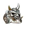 Retro  Creative Trend Halloween Mask Skull Ring Men's Personalized Punk Hip Hop Rock Street Niche Finger Ring Accessories