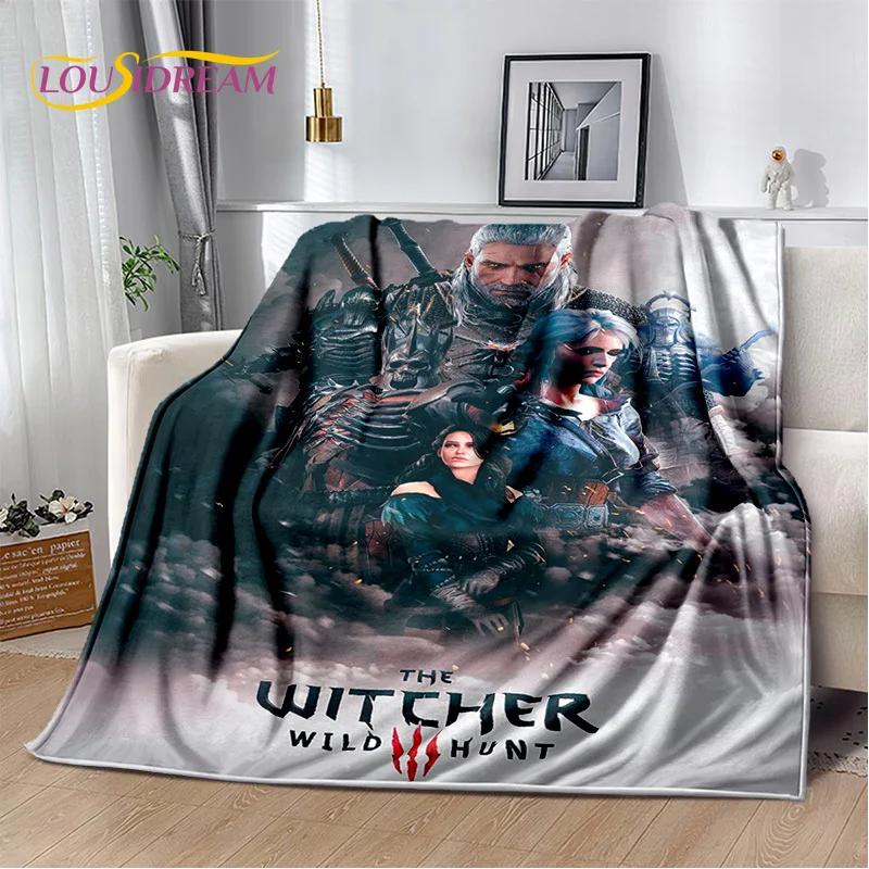 

3D The W-Witcher Game Cartoon Soft Flannel Blanket for Beds Bedroom Sofa Picnic,Throw Blanket for Cover Outdoor Leisure Nap Gift 100x150cm( 39x59in )
