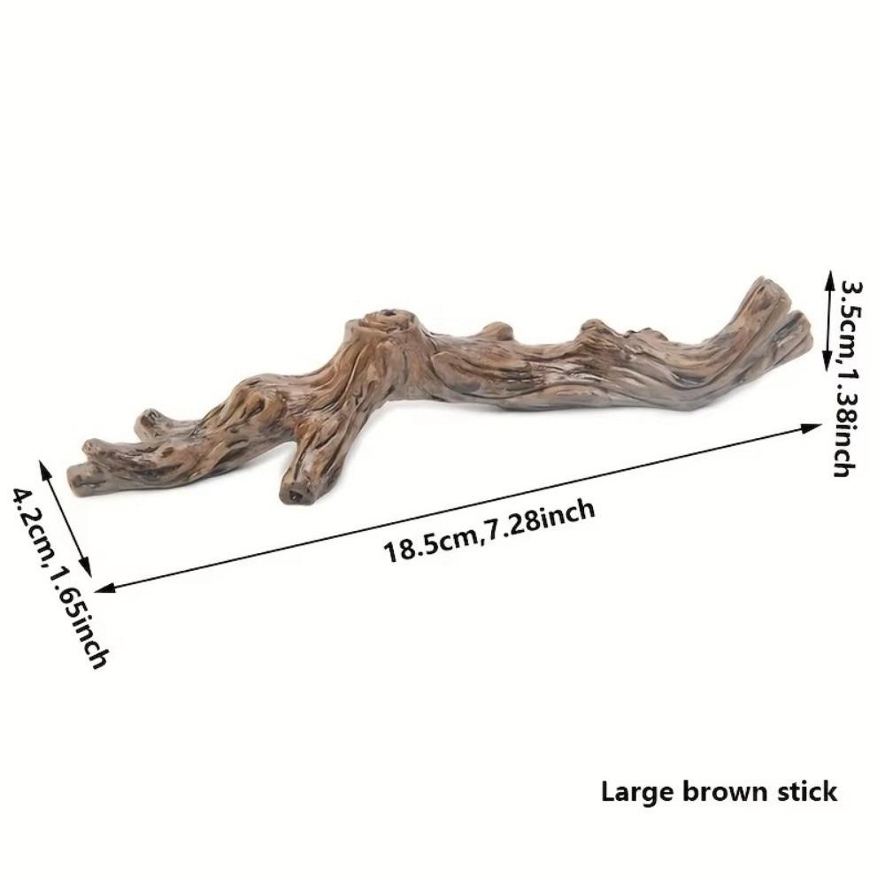 

Lizard Guarding The Palace Rainforest Landscape Spider Snake Tank for Dry Reptile Environments brown-L