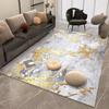 Luxury Nordic Flannel Carpets for Living Room Sofa Beside Texture Decoration Bedroom Rug Large Size Non-slip Washable Lounge Mat