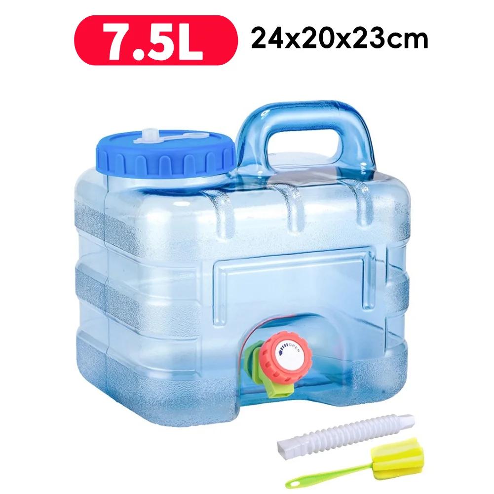 10L/15L Outdoor Water Bucket Food Grade with Faucet Driving Water Tank Container Water Storage Bucket for Picnic Travel Driving