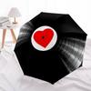 1PC Retro Records Umbrella Automatic Open/close, Sturdy Iron Frame & 8-Rib Structure, Umbrella for Women & Men, Christmas Gift