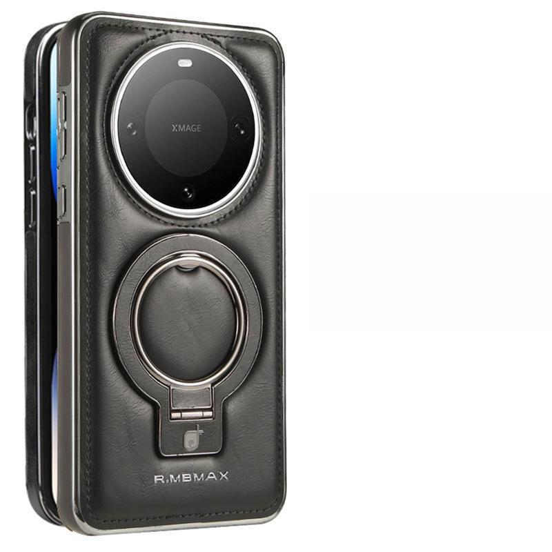 Suitable for Huawei Mate60pro Mobile Phone Case Magnetic Bracket Rack Mate60 Business M60 Full-inclusive Anti-fall Cover